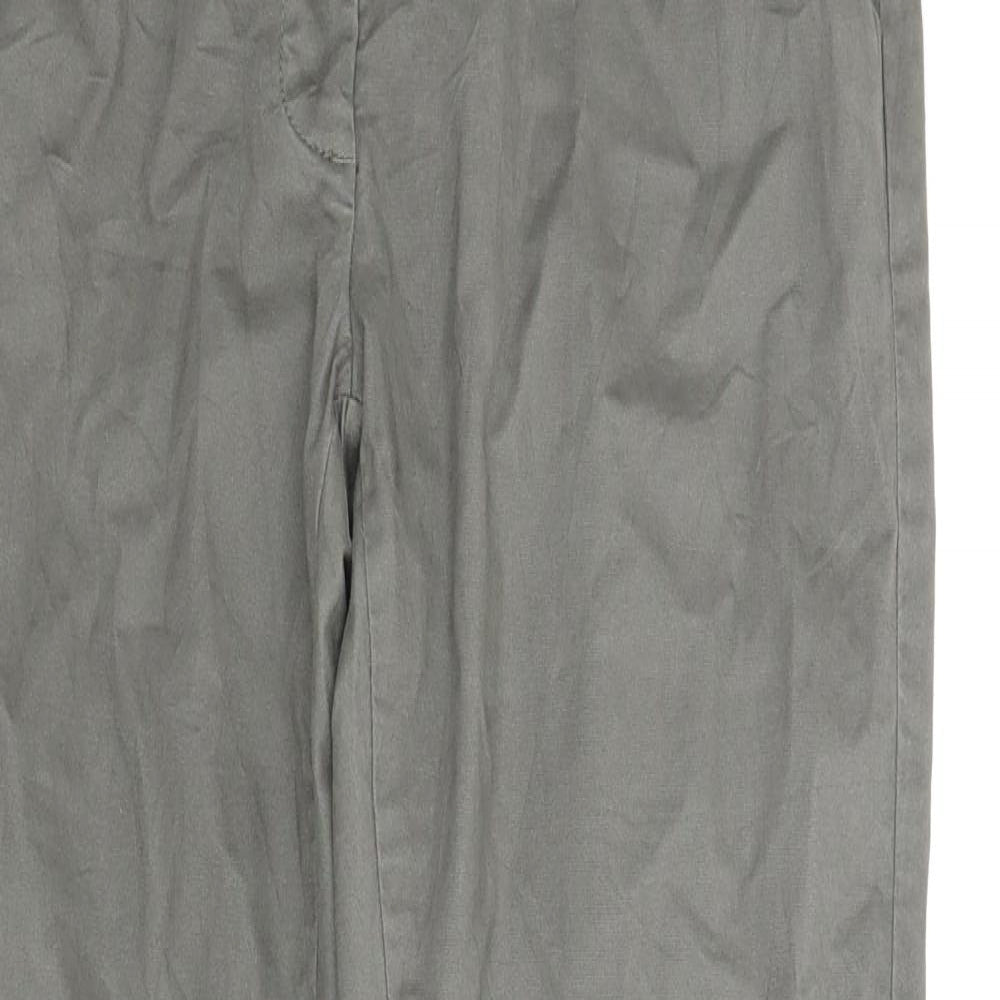 Womens UK Size 16 Up Fashion Regular Fit Carpenter Green Trousers