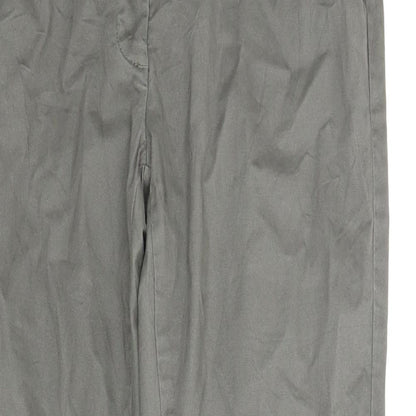 Womens UK Size 16 Up Fashion Regular Fit Carpenter Green Trousers