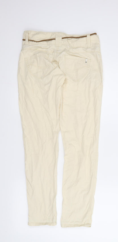Womens UK Size 6 TALLY WEiJL Regular Fit Carrot Beige Trousers