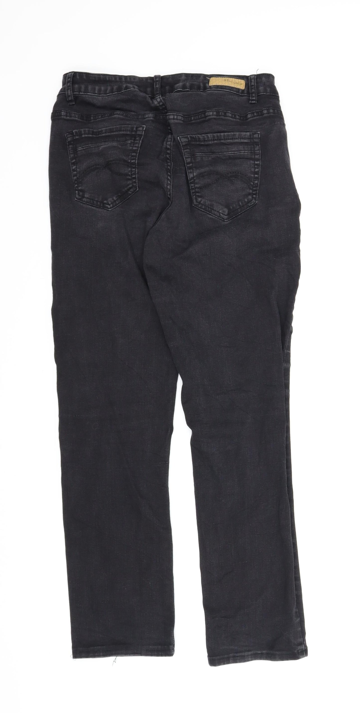 Womens UK Size 42 in Multiblu Regular Fit Bootcut Black Jeans