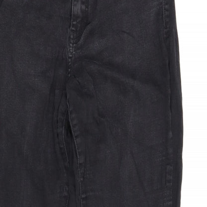 Womens UK Size 42 in Multiblu Regular Fit Bootcut Black Jeans