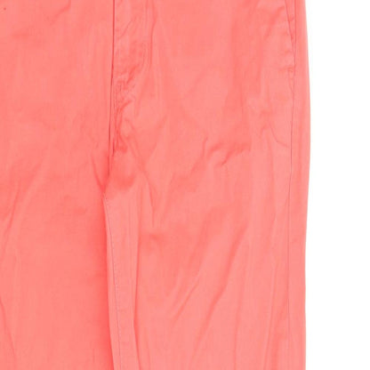 Womens UK Size S H&M Regular Fit Chino Red Trousers