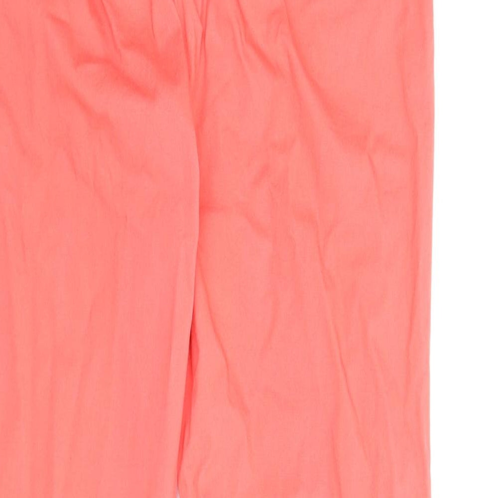 Womens UK Size S H&M Regular Fit Chino Red Trousers