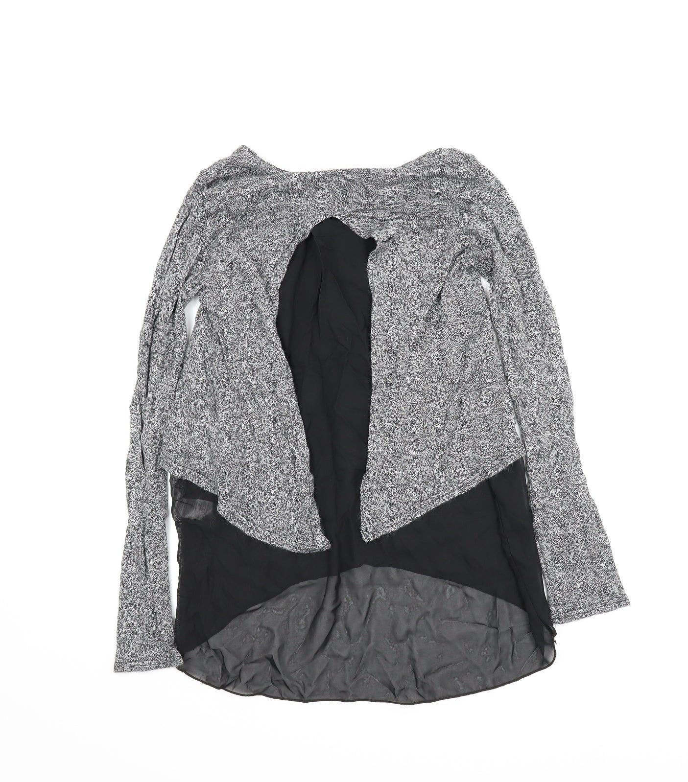 Womens UK Size M New Look Grey Basic Blouse