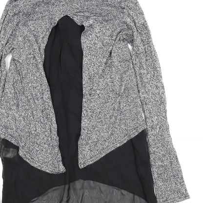 Womens UK Size M New Look Grey Basic Blouse