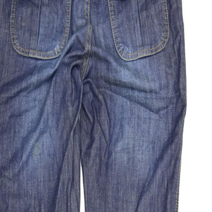 Happy Mums Womens Blue  Denim Flared Jeans Size S L28 in