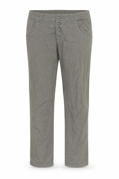 Womens UK Size M Preworn Regular Fit Pedal Pusher Green Trousers