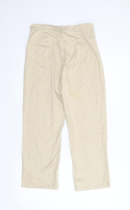 Yoors Womens Beige   Pedal Pusher Trousers Size 10 L23 in