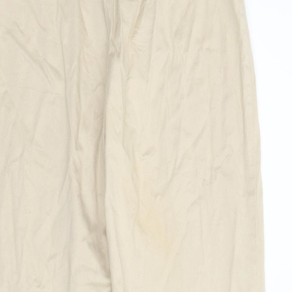 Yoors Womens Beige   Pedal Pusher Trousers Size 10 L23 in