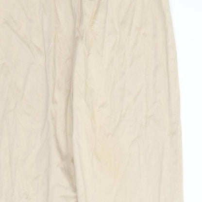 Yoors Womens Beige   Pedal Pusher Trousers Size 10 L23 in