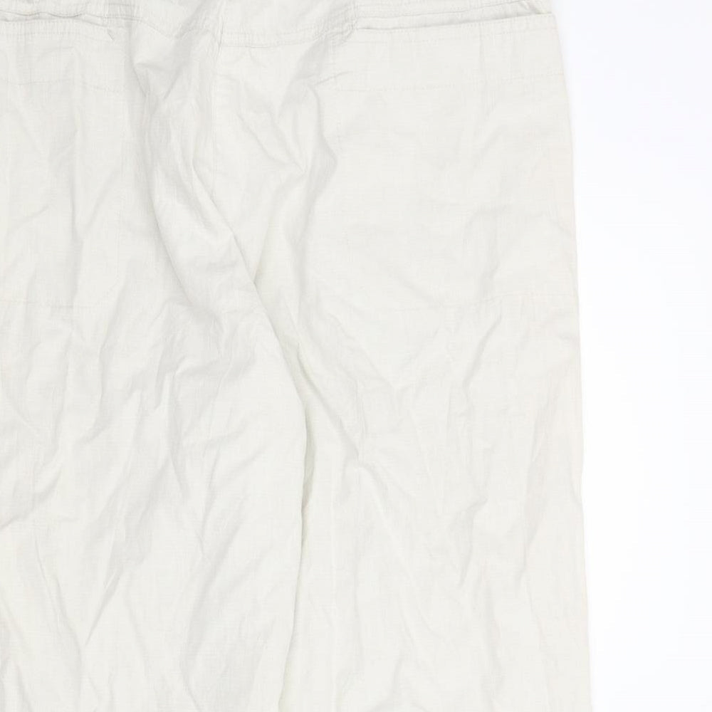 Jensen Womens Beige   Capri Trousers Size L L24.5 in