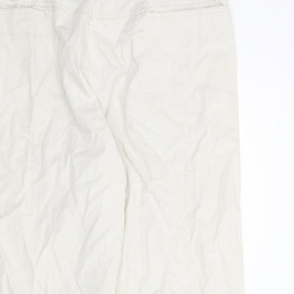 Jensen Womens Beige   Capri Trousers Size L L24.5 in