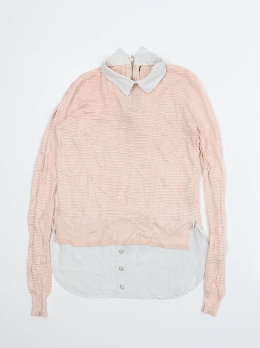 Womens UK Size 6 Atmosphere Pink Basic Blouse