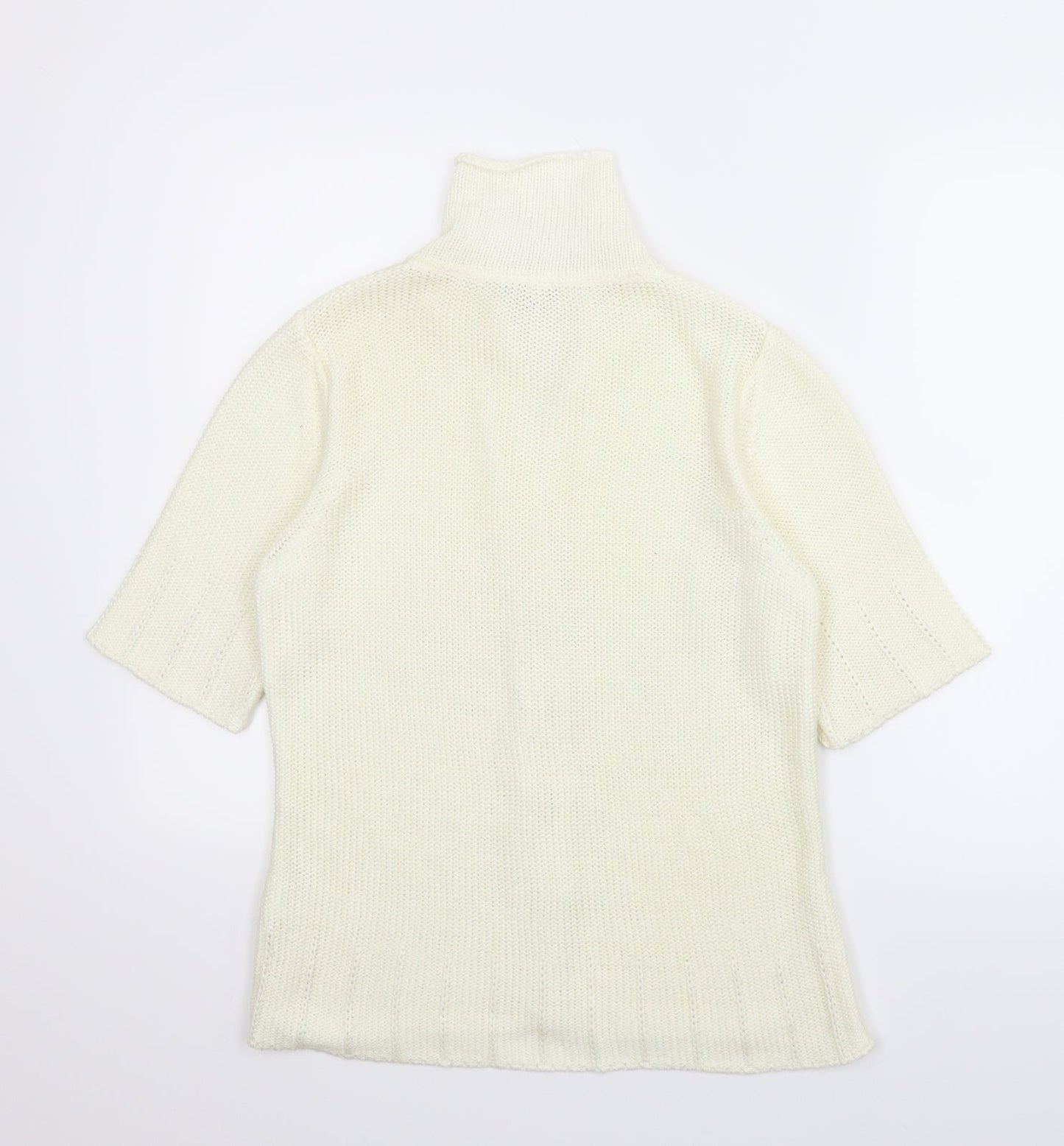 M&S Womens Ivory   Cardigan Jumper Size M