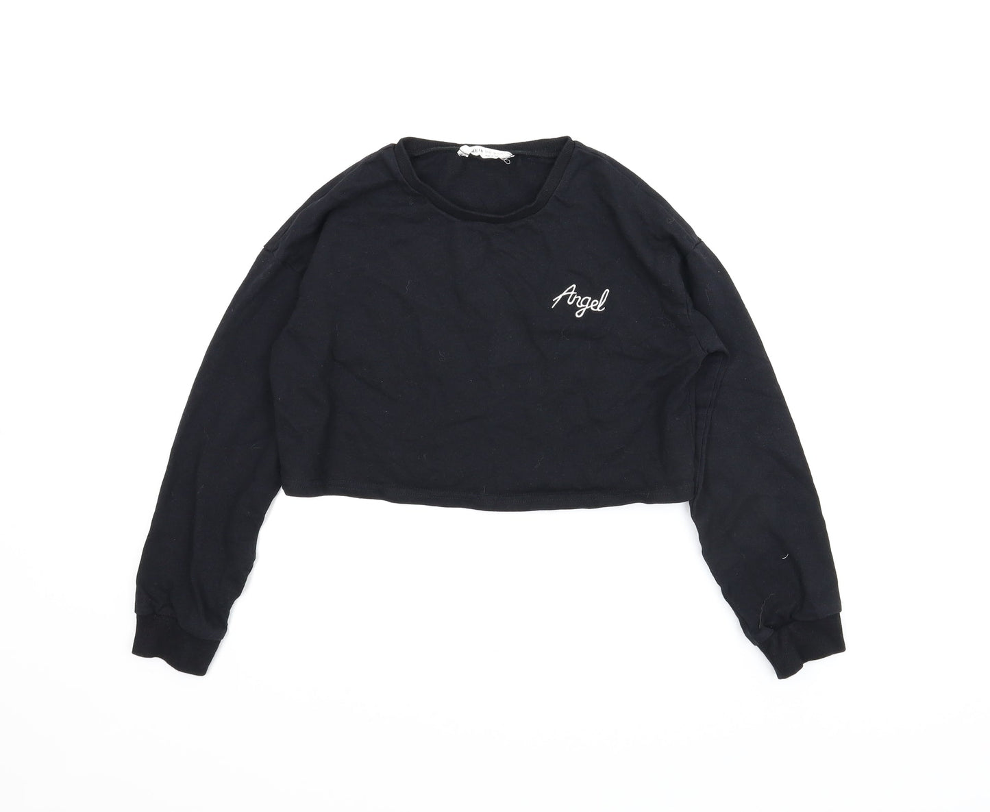 SheIn Girls Black   Pullover Jumper Size 12 Years  - Cropped