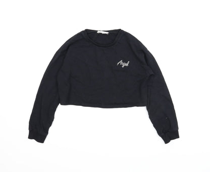 SheIn Girls Black   Pullover Jumper Size 12 Years  - Cropped