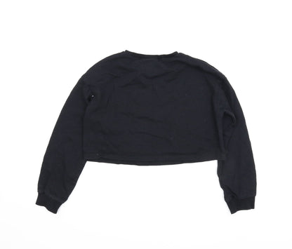 SheIn Girls Black   Pullover Jumper Size 12 Years  - Cropped