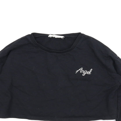 SheIn Girls Black   Pullover Jumper Size 12 Years  - Cropped