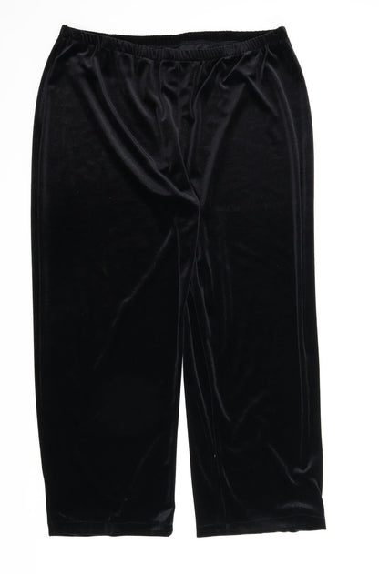 Womens UK Size 26 Classics Regular Fit Sweatpants Black Trousers