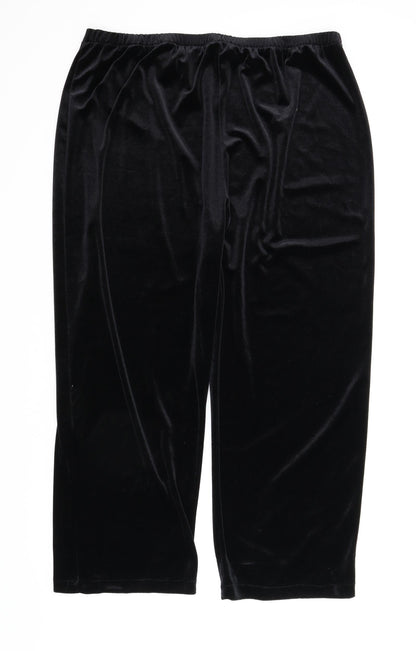 Womens UK Size 26 Classics Regular Fit Sweatpants Black Trousers
