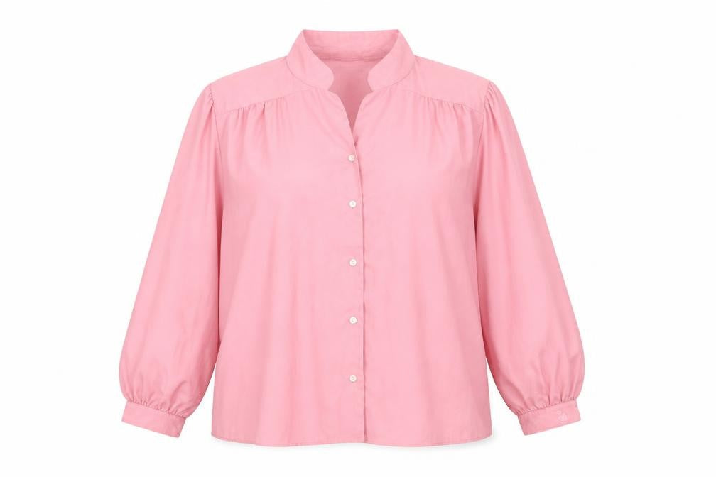 Gloria Vanderbilt Womens Pink   Basic Button-Up Size XL