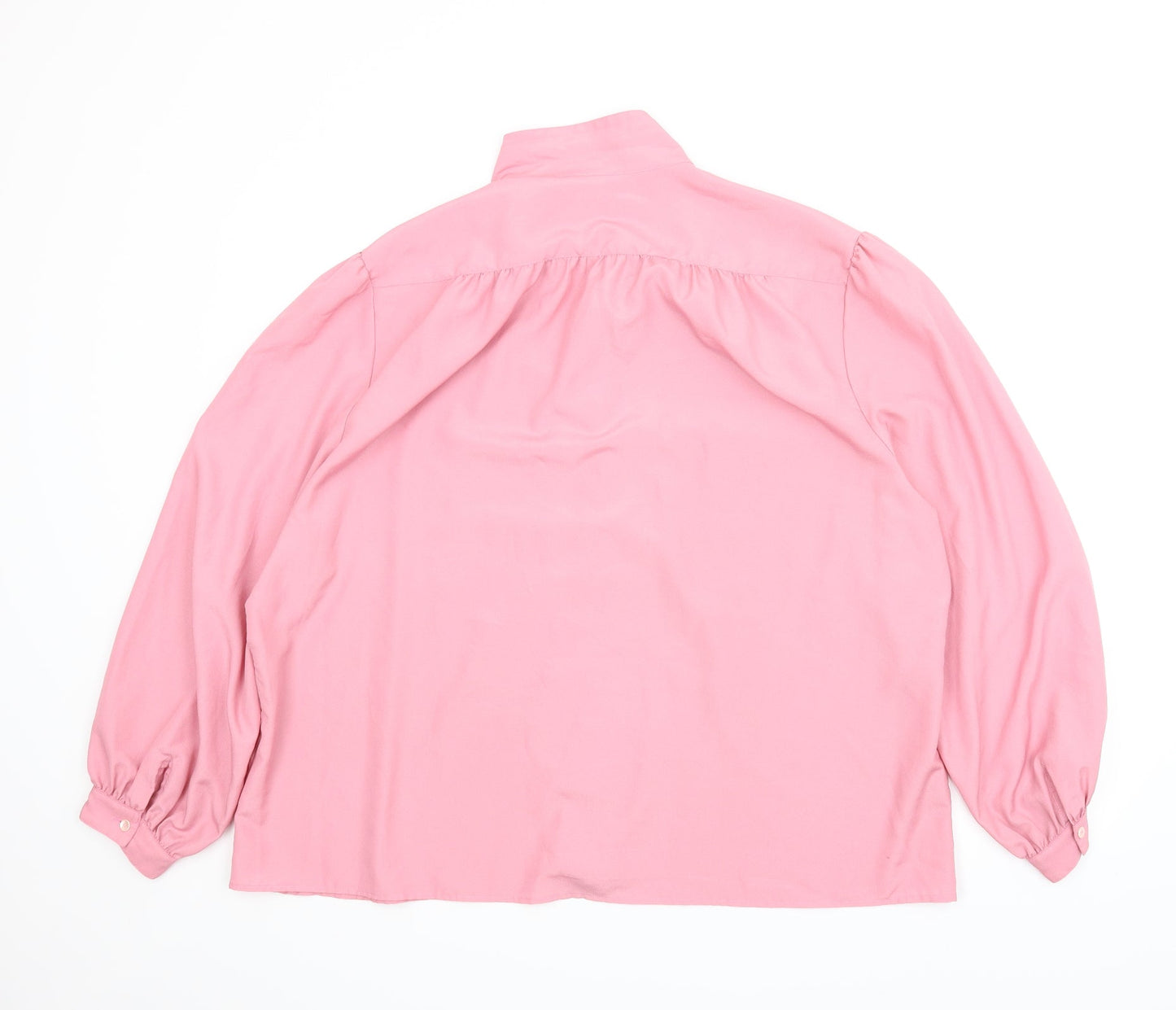 Gloria Vanderbilt Womens Pink   Basic Button-Up Size XL