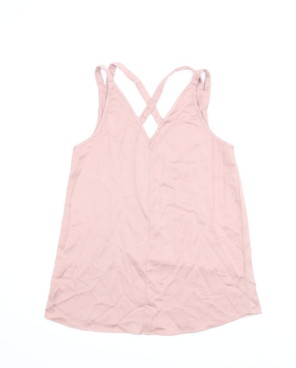 Womens UK Size 8 River Island Pink Basic Blouse