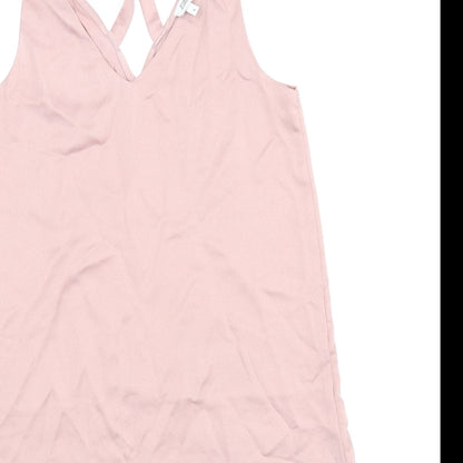 Womens UK Size 8 River Island Pink Basic Blouse