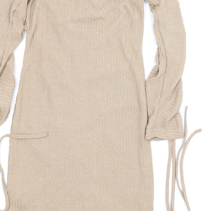 Preworn Womens Beige   Bodycon  Size S