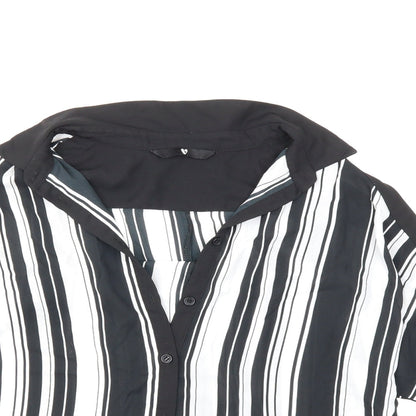 Womens UK Size 10 Very Black Basic Blouse
