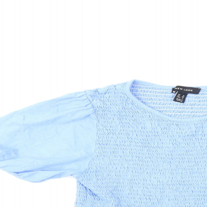 Womens UK Size 16 New Look Blue Basic T-Shirt
