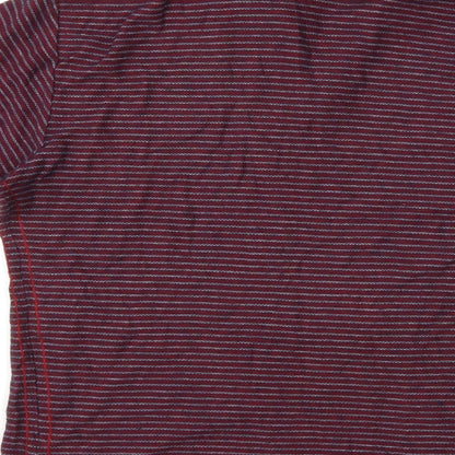 Acw85 Mens Red Check   Polo Size L