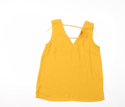 F&F Womens Yellow   Tunic Blouse Size 12