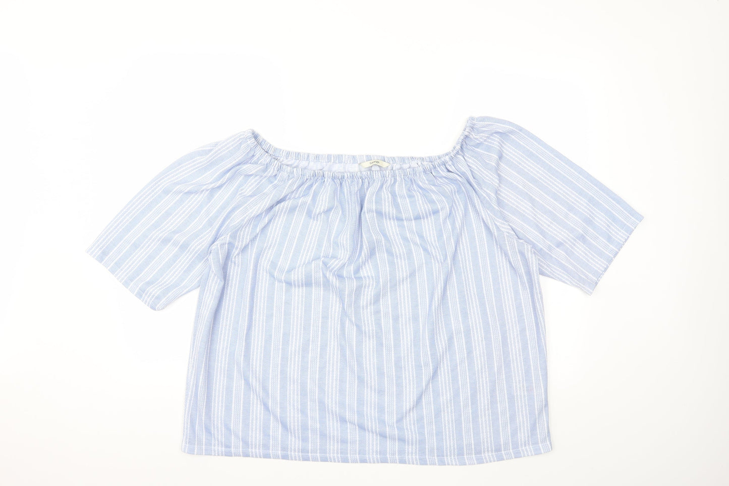 Womens UK Size 20 George Blue Basic T-Shirt