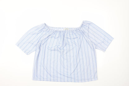 Womens UK Size 20 George Blue Basic T-Shirt