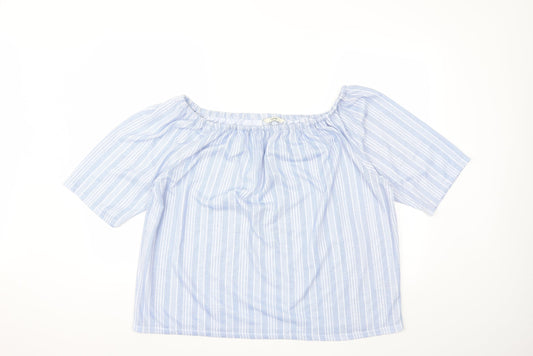 Womens UK Size 20 George Blue Basic T-Shirt