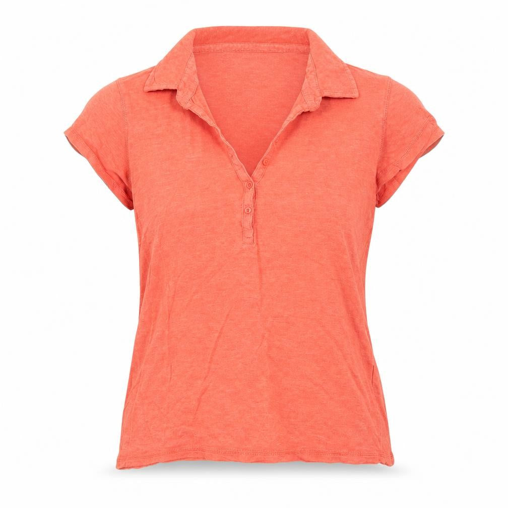 Womens UK Size 14 Topshop Orange Basic T-Shirt