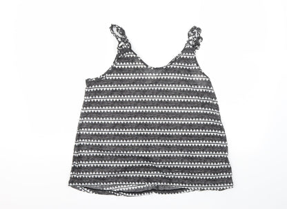Womens UK Size S H&M Grey Basic Tank