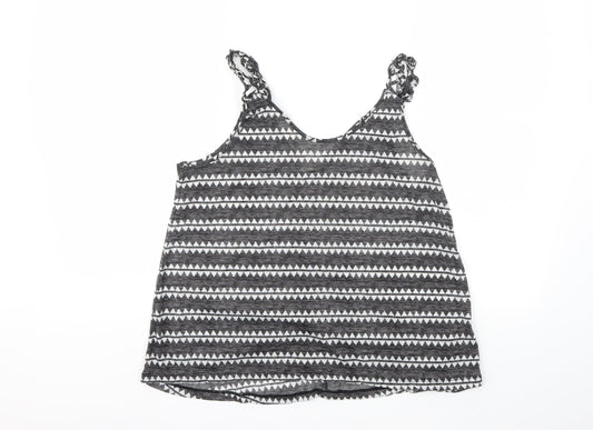 Womens UK Size S H&M Grey Basic Tank
