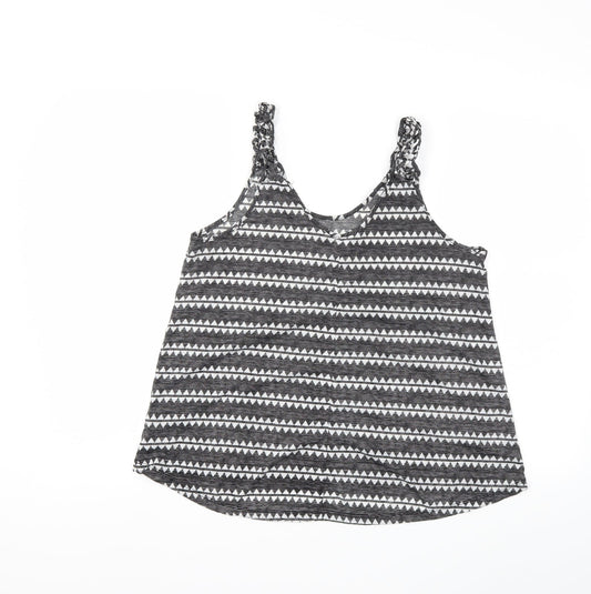 Womens UK Size S H&M Grey Basic Tank