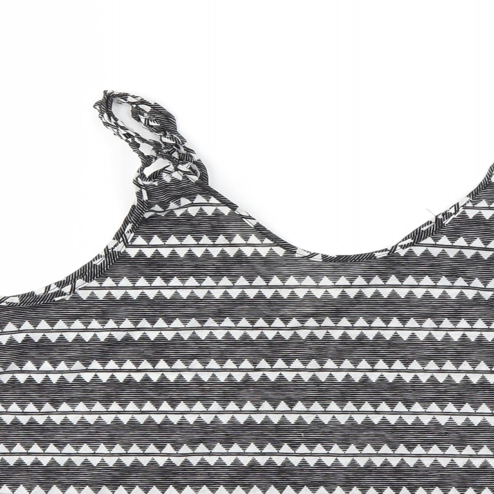 Womens UK Size S H&M Grey Basic Tank