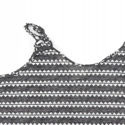 Womens UK Size S H&M Grey Basic Tank