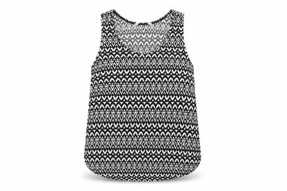 H&M Womens Black Geometric  Basic Tank Size S
