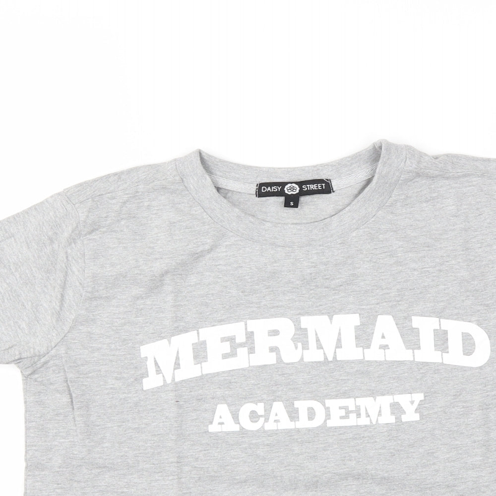 Daisy Street Womens Grey   Basic T-Shirt Size S