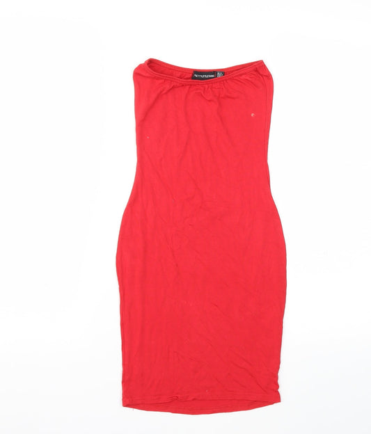 PRETTYLITTLETHING Womens Red   Bodycon  Size 6