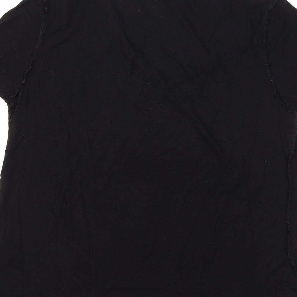 Womens UK Size 8 ASOS Black Basic T-Shirt