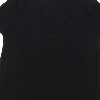 Womens UK Size 8 ASOS Black Basic T-Shirt