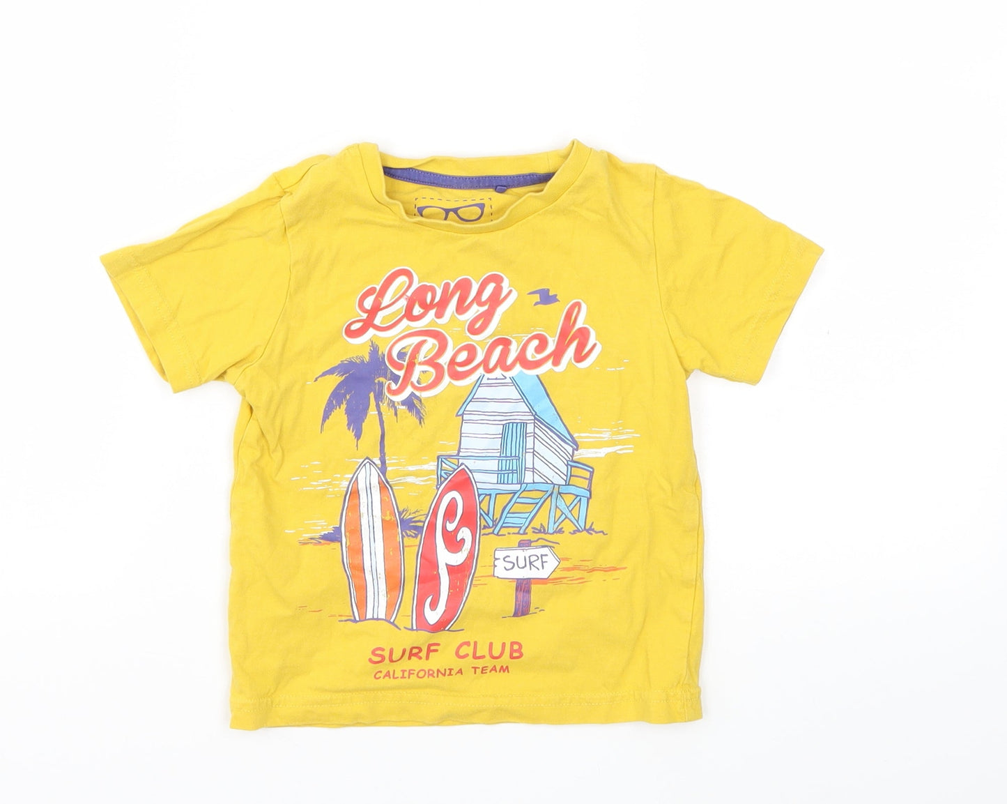 TU Baby Yellow   Basic T-Shirt Size 18-24 Months  - surf club