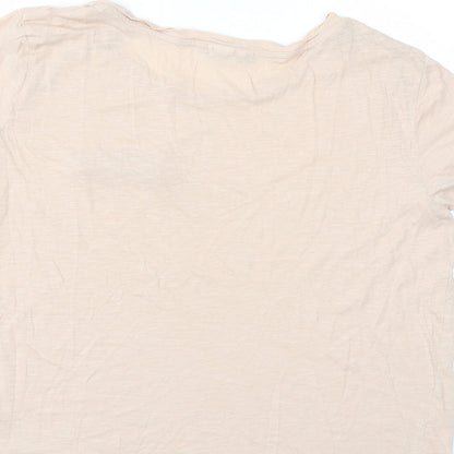 Womens UK Size M Daisy Street Beige Basic T-Shirt