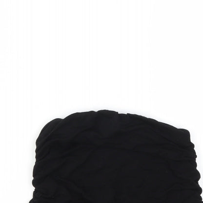 Womens UK Size S Preworn Black Tunic Tank